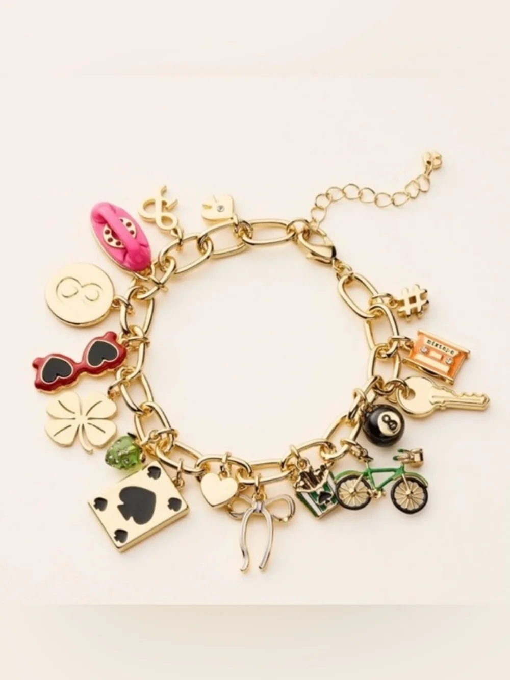Kate Spade x Target NIB Mixed Novelty Chunky Charm Bracelet - Picture 13 of 17
